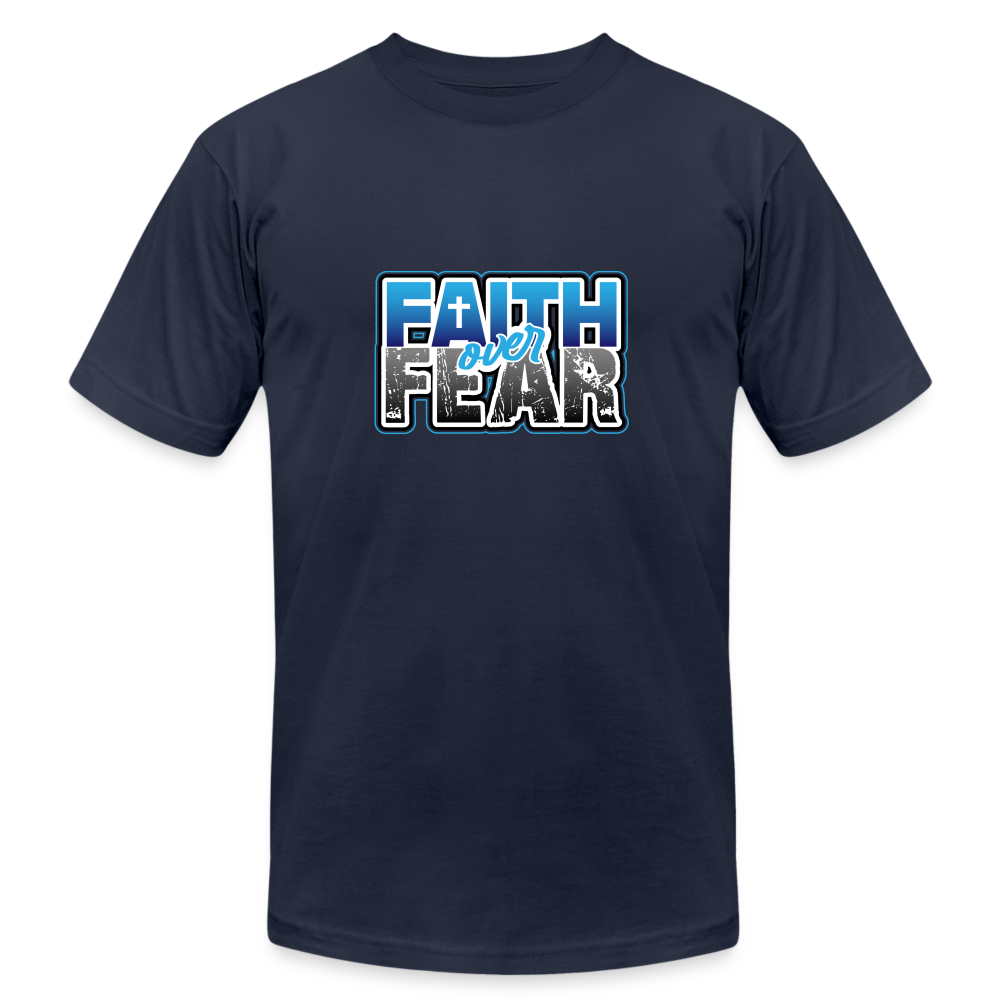 +Faith Over Fear+ - navy