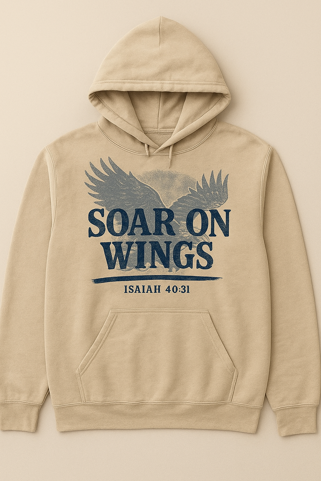 Beige Soar On Wings Hoodie